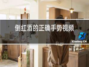 倒红酒的正确手势视频