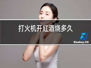 打火机开红酒烧多久