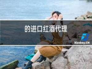 的进口红酒代理