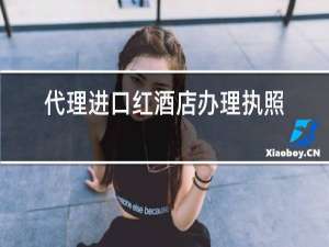 代理进口红酒店办理执照时经营范围填写什么?