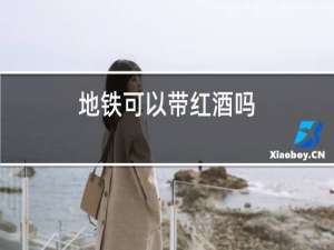 地铁可以带红酒吗