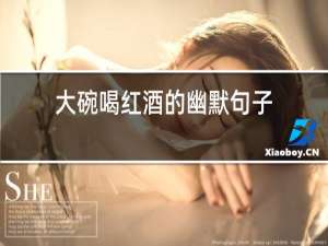 大碗喝红酒的幽默句子