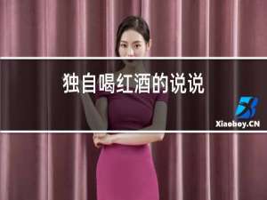 独自喝红酒的说说
