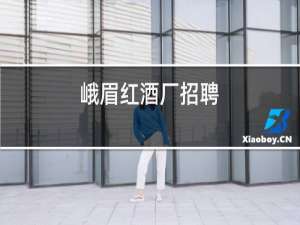 峨眉红酒厂招聘