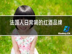 法国人日常喝的红酒品牌