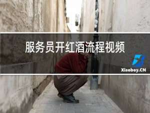 服务员开红酒流程视频