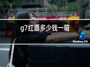 g7红酒多少钱一箱