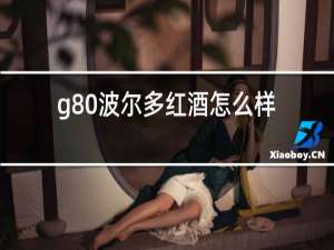 g80波尔多红酒怎么样