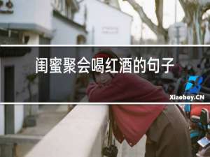 闺蜜聚会喝红酒的句子
