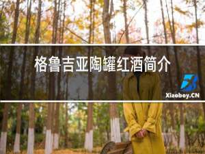 格鲁吉亚陶罐红酒简介