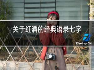关于红酒的经典语录七字