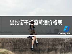 黑比诺干红葡萄酒价格表