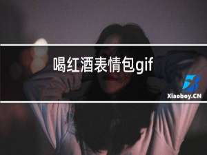 喝红酒表情包gif