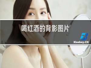 喝红酒的背影图片