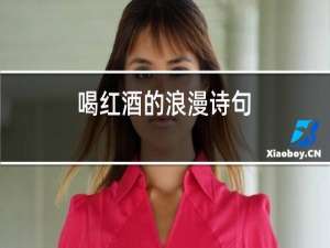 喝红酒的浪漫诗句