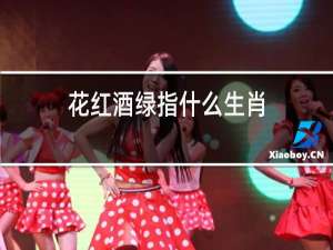 花红酒绿指什么生肖