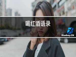 喝红酒语录