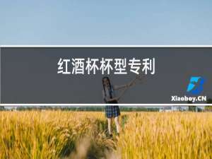 红酒杯杯型专利