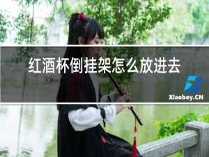 红酒杯倒挂架怎么放进去的