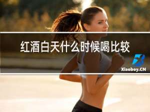 红酒白天什么时候喝比较好