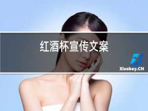 红酒杯宣传文案