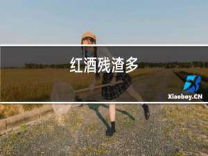 红酒残渣多