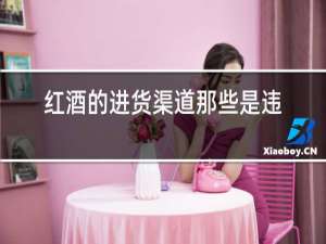 红酒的进货渠道那些是违法行为