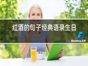 红酒的句子经典语录生日