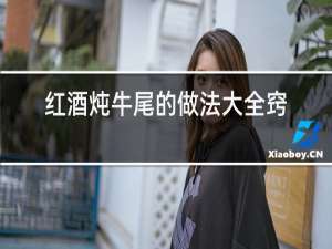 红酒炖牛尾的做法大全窍门