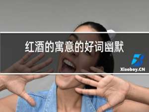 红酒的寓意的好词幽默