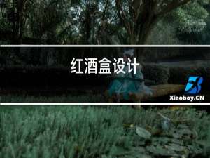 红酒盒设计