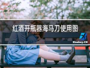 红酒开瓶器海马刀使用图解