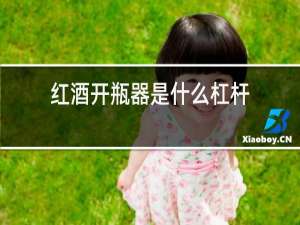 红酒开瓶器是什么杠杆