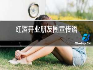 红酒开业朋友圈宣传语