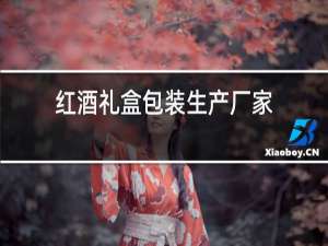 红酒礼盒包装生产厂家