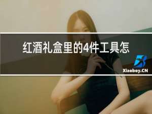 红酒礼盒里的4件工具怎么用