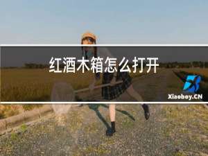 红酒木箱怎么打开
