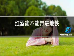红酒能不能带进地铁