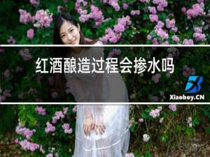 红酒酿造过程会掺水吗