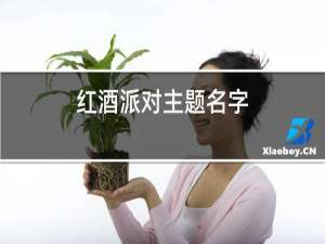 红酒派对主题名字
