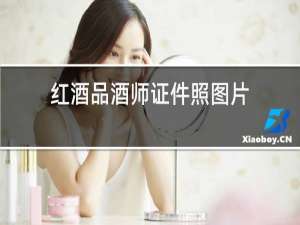 红酒品酒师证件照图片