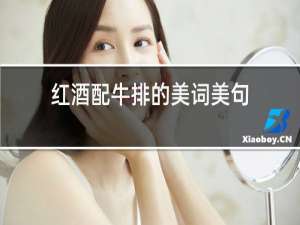 红酒配牛排的美词美句