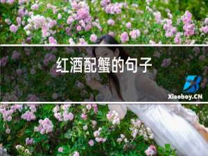 红酒配蟹的句子