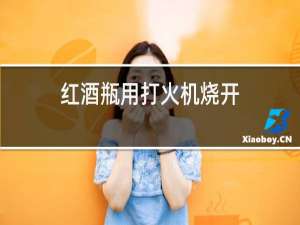 红酒瓶用打火机烧开