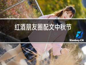红酒朋友圈配文中秋节
