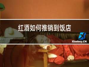红酒如何推销到饭店