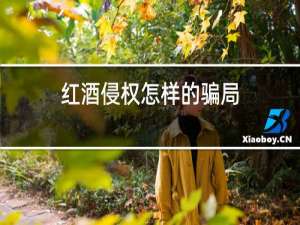 红酒侵权怎样的骗局