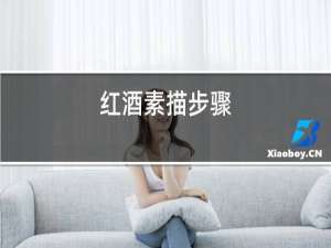 红酒素描步骤