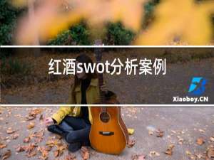红酒swot分析案例