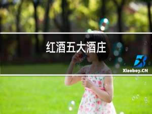 红酒五大酒庄